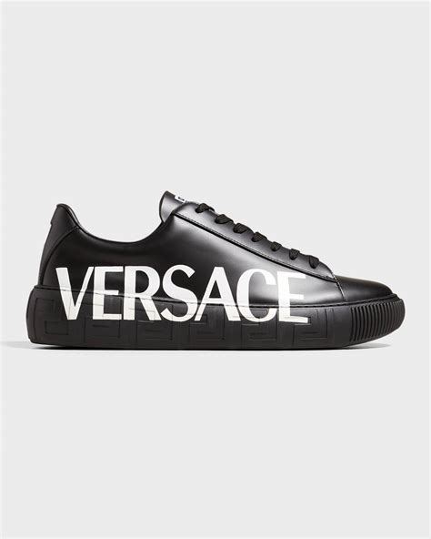 versace logo band sneakers|Versace sneaker price.